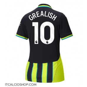 Manchester City Jack Grealish #10 Seconda Maglia Femmina 2024-25 Manica Corta